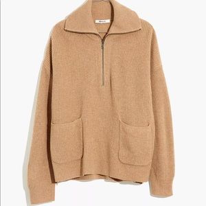 Madewell Glenbrook Half-Zip Pullover Sweater